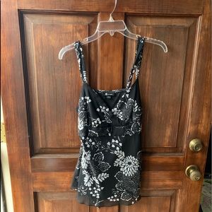 Black & white floral too